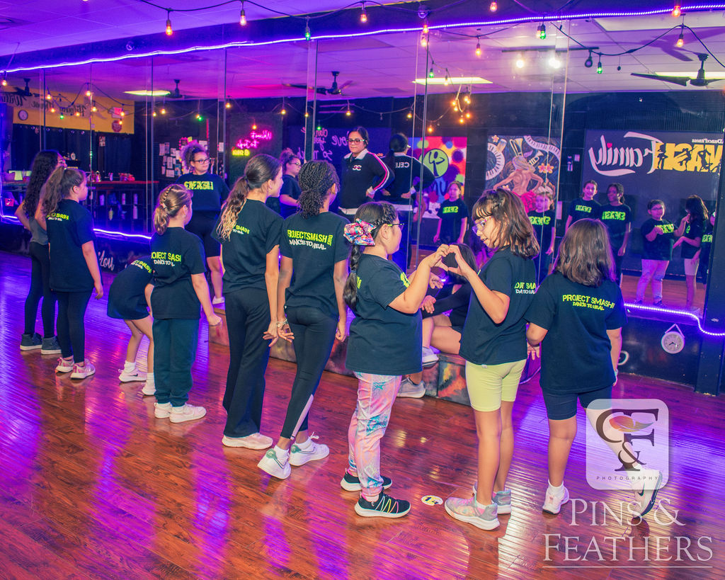 Kids class in the mirrored studio