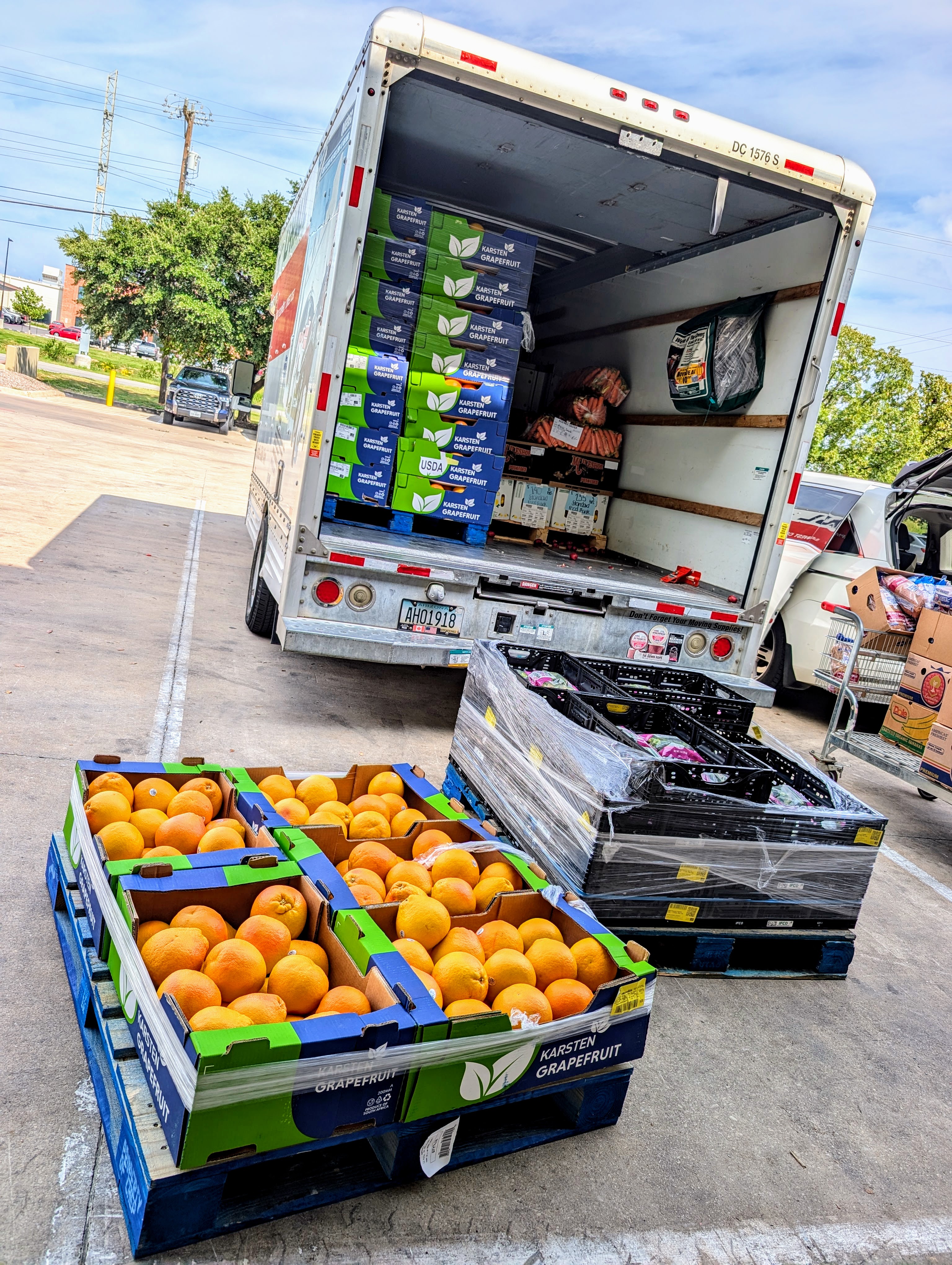Fresh food prepared for Project SMASH community distribution