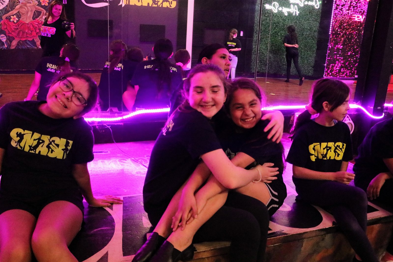 Project SMASH students sharing a joyful moment